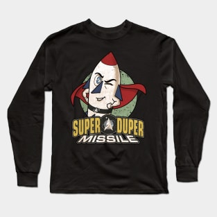 Super Duper Heroic American Winking Missile Long Sleeve T-Shirt